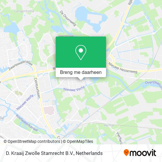 D. Kraaij Zwolle Stamrecht B.V. kaart