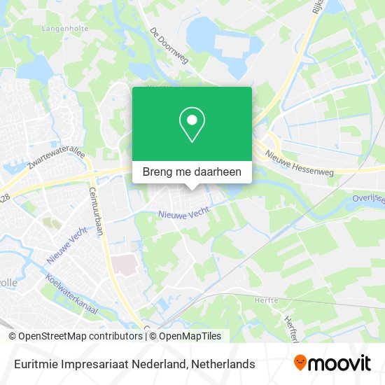 Euritmie Impresariaat Nederland kaart