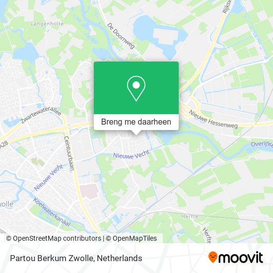 Partou Berkum Zwolle kaart