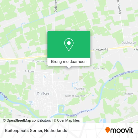 Buitenplaats Gerner kaart