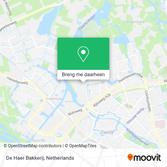 De Haer Bakkerij kaart