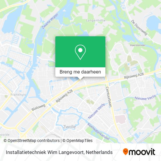 Installatietechniek Wim Langevoort kaart