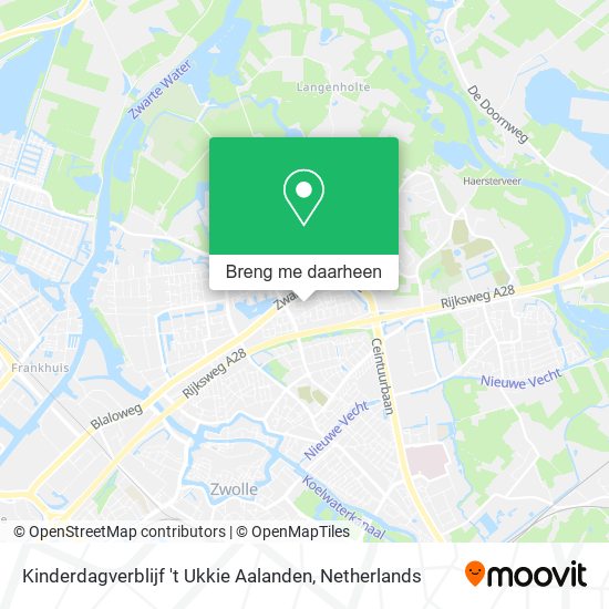 Kinderdagverblijf 't Ukkie Aalanden kaart