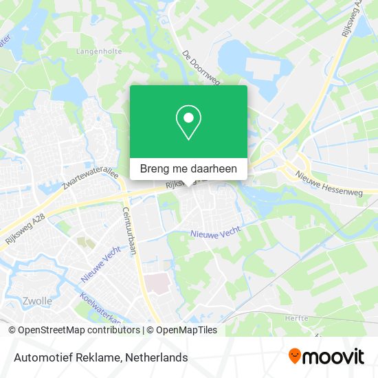 Automotief Reklame kaart