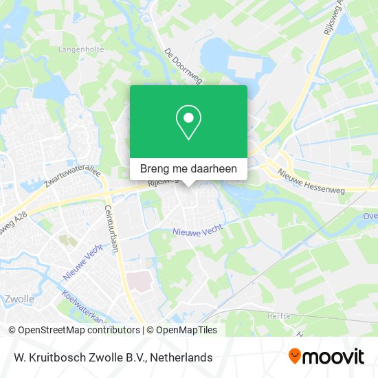 W. Kruitbosch Zwolle B.V. kaart