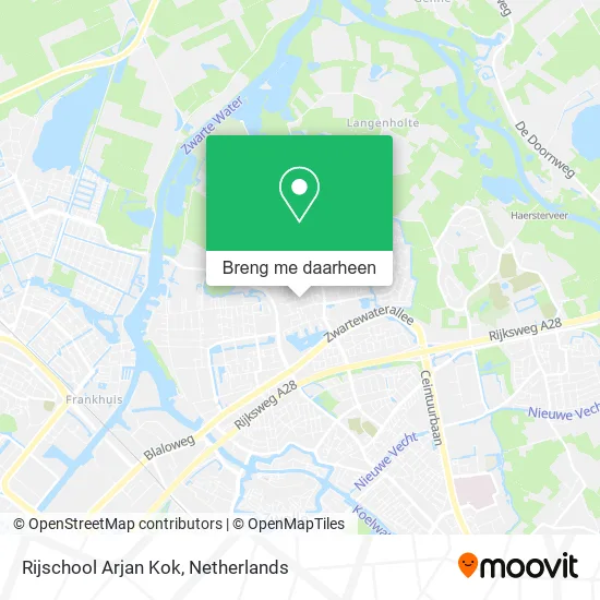 Rijschool Arjan Kok kaart