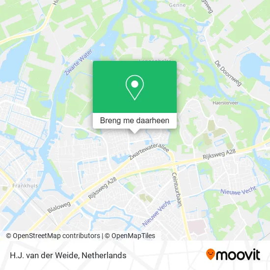 H.J. van der Weide kaart