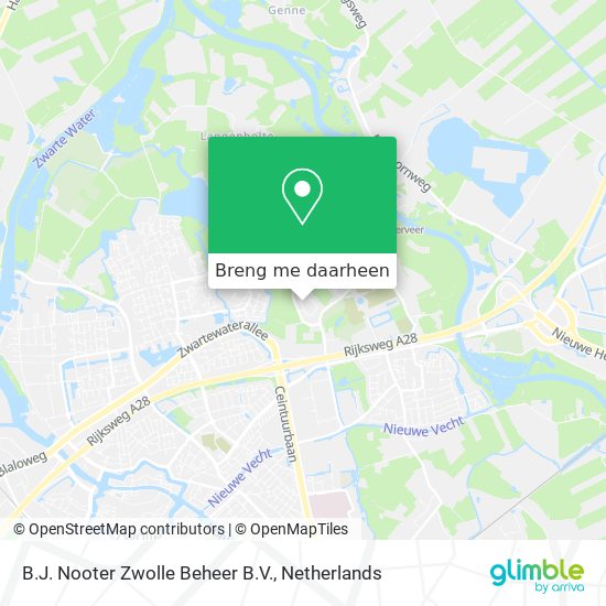 B.J. Nooter Zwolle Beheer B.V. kaart