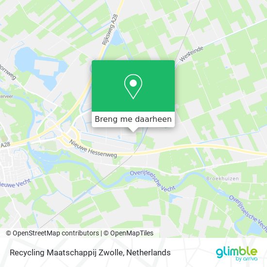 Recycling Maatschappij Zwolle kaart