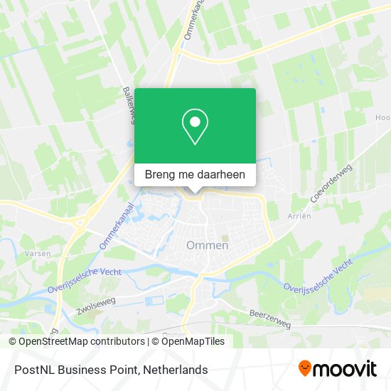 PostNL Business Point kaart