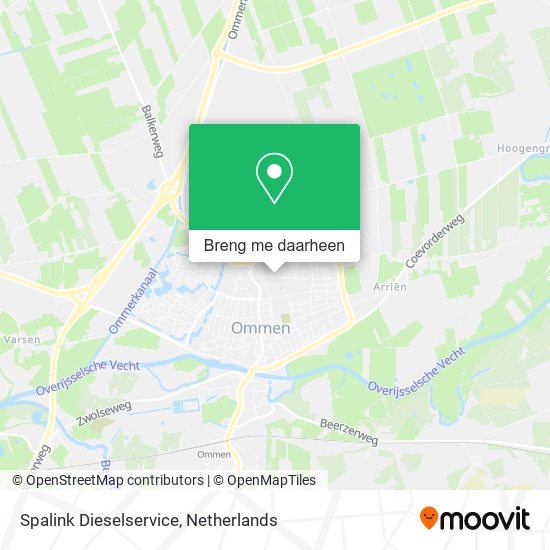 Spalink Dieselservice kaart