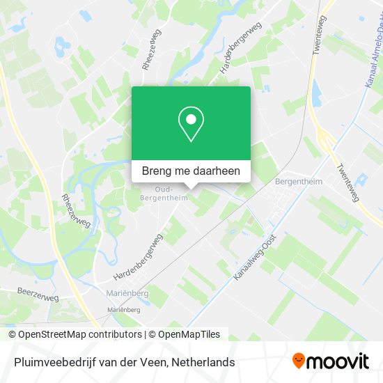 Pluimveebedrijf van der Veen kaart