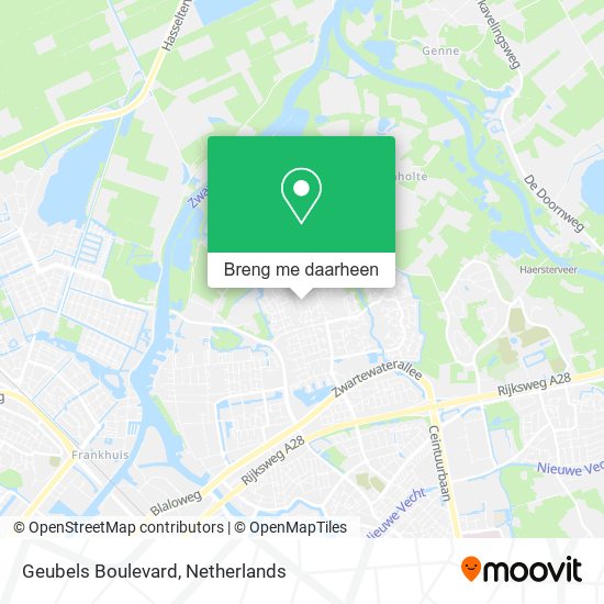 Geubels Boulevard kaart