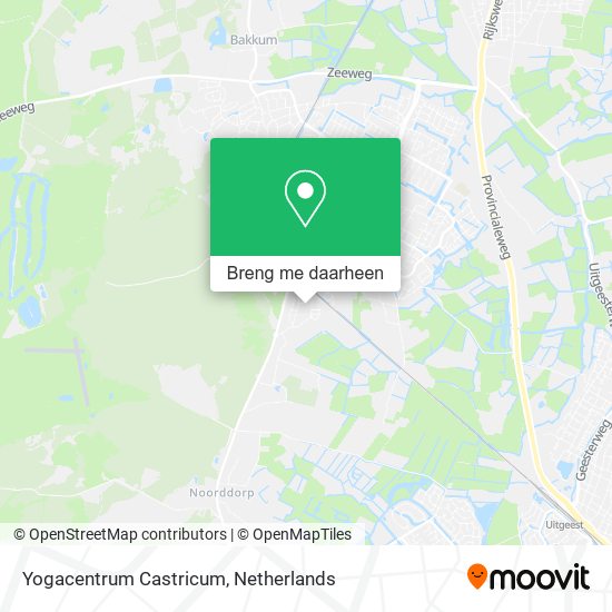 Yogacentrum Castricum kaart