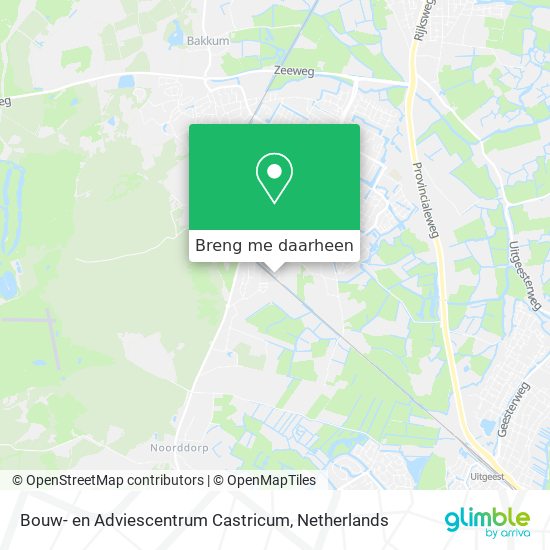 Bouw- en Adviescentrum Castricum kaart