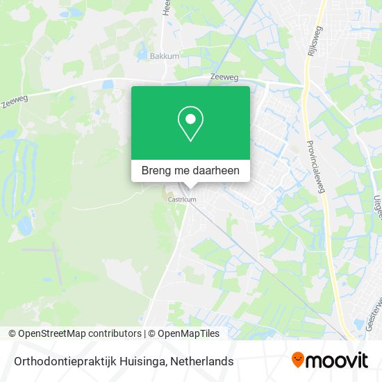 Orthodontiepraktijk Huisinga kaart