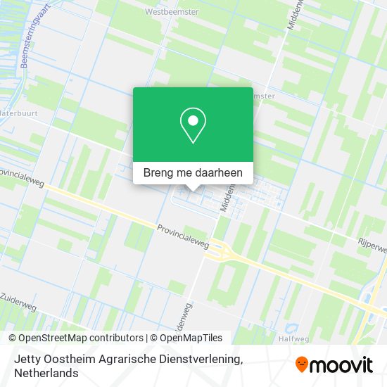 Jetty Oostheim Agrarische Dienstverlening kaart