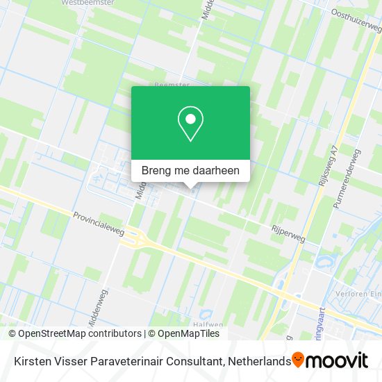 Kirsten Visser Paraveterinair Consultant kaart