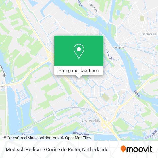 Medisch Pedicure Corine de Ruiter kaart