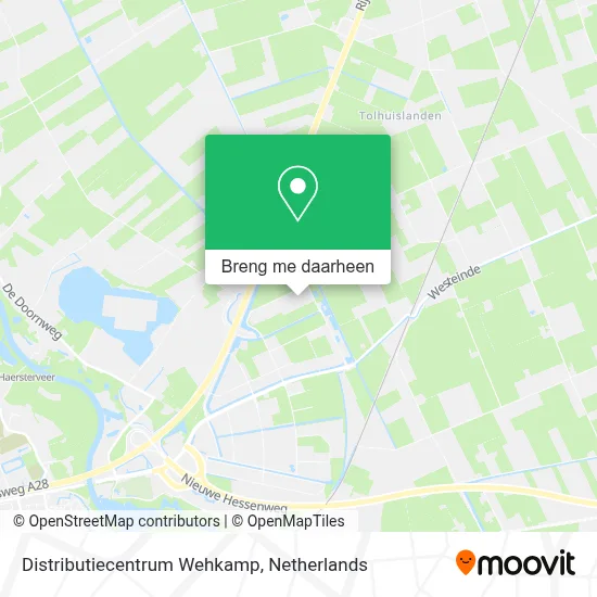 Distributiecentrum Wehkamp kaart