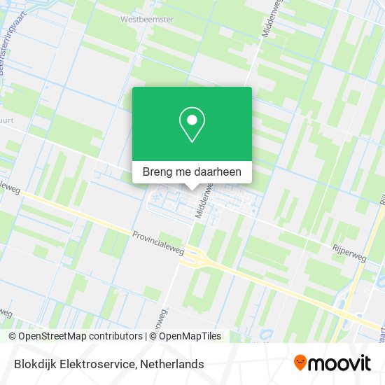 Blokdijk Elektroservice kaart