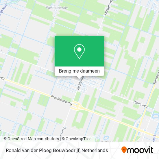 Ronald van der Ploeg Bouwbedrijf kaart