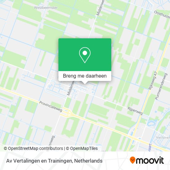 Av Vertalingen en Trainingen kaart