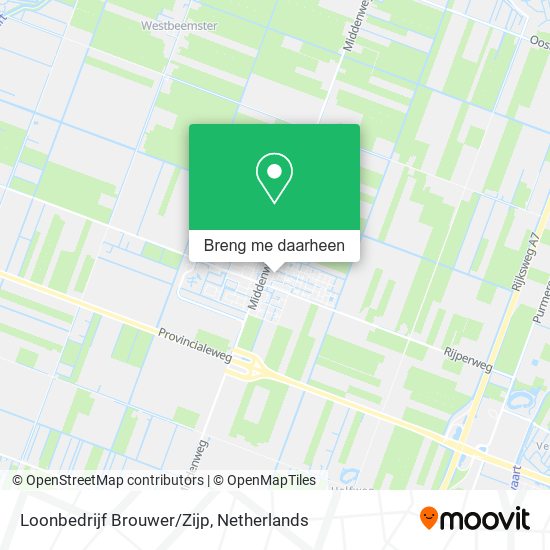Loonbedrijf Brouwer/Zijp kaart