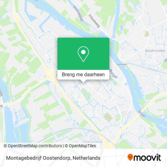 Montagebedrijf Oostendorp kaart