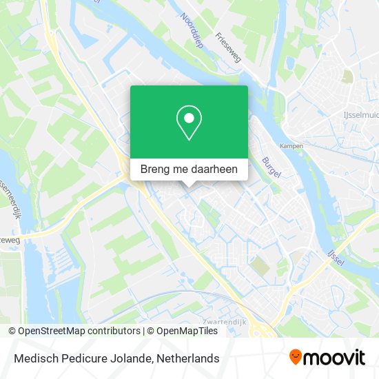 Medisch Pedicure Jolande kaart