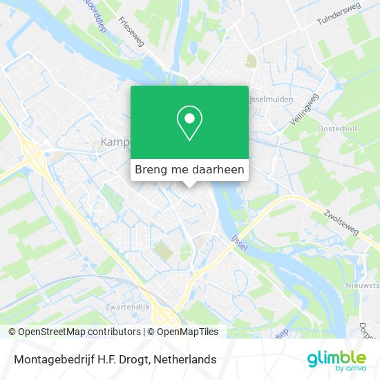 Montagebedrijf H.F. Drogt kaart