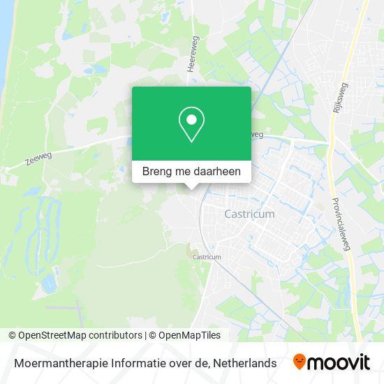 Moermantherapie Informatie over de kaart