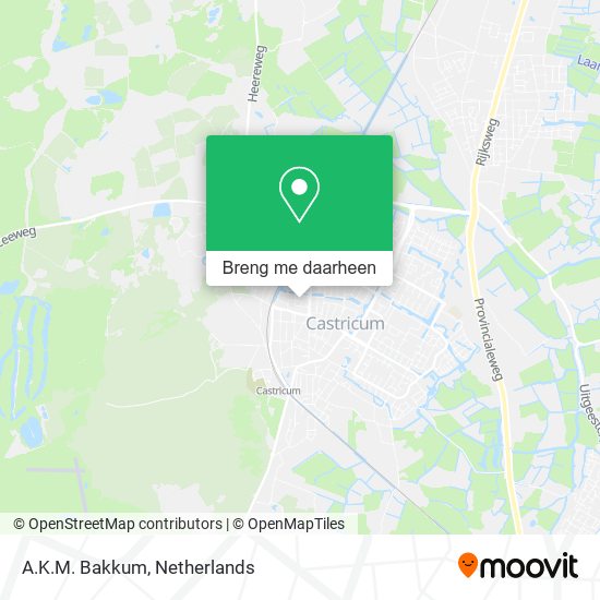 A.K.M. Bakkum kaart