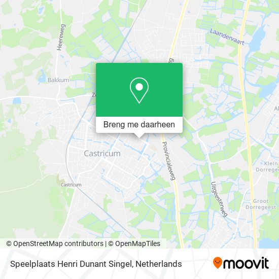 Speelplaats Henri Dunant Singel kaart