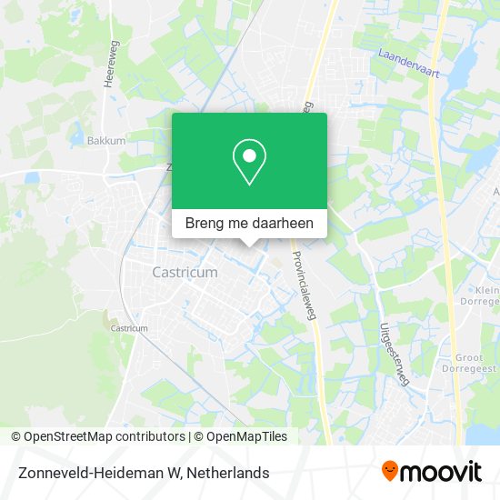 Zonneveld-Heideman W kaart