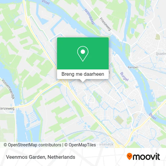 Veenmos Garden kaart