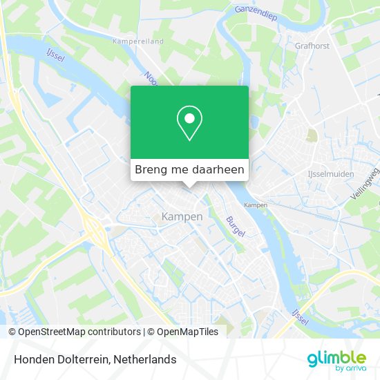 Honden Dolterrein kaart