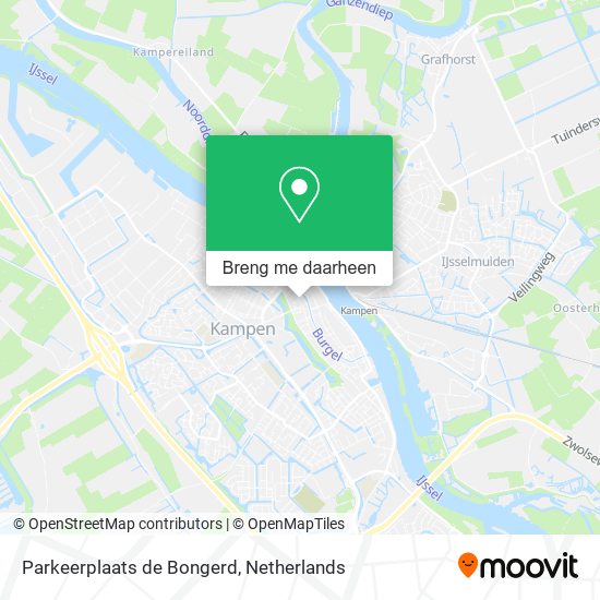 Parkeerplaats de Bongerd kaart