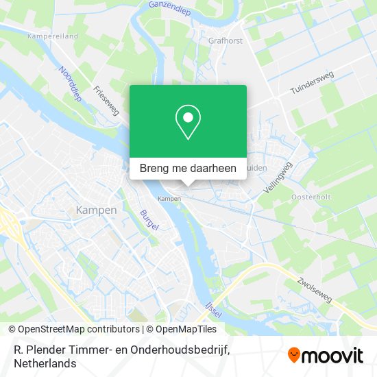 R. Plender Timmer- en Onderhoudsbedrijf kaart