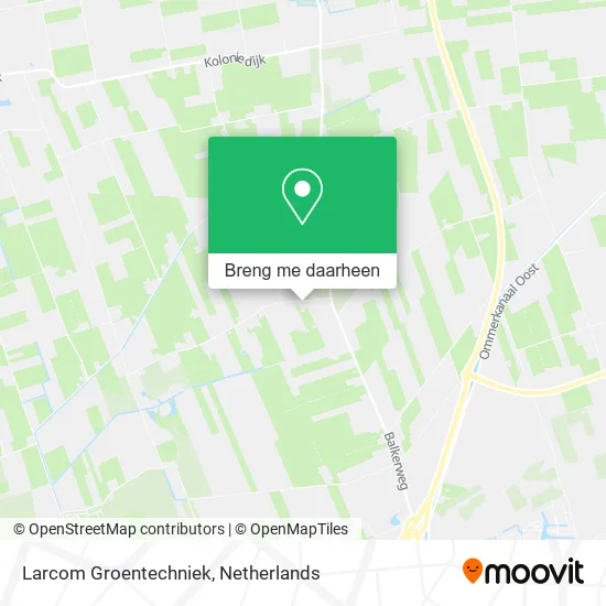 Larcom Groentechniek kaart