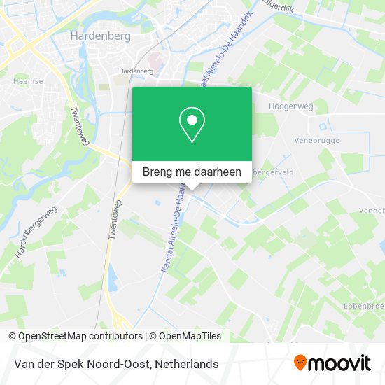 Van der Spek Noord-Oost kaart