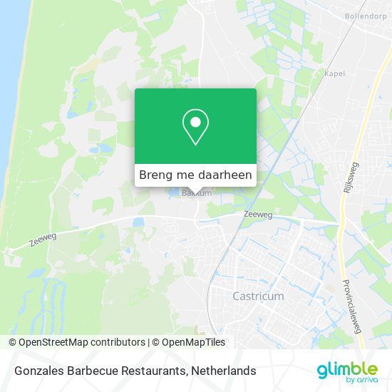 Gonzales Barbecue Restaurants kaart