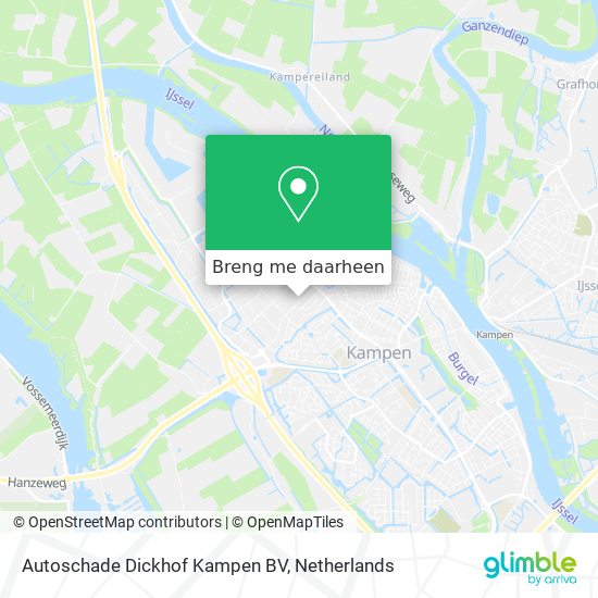 Autoschade Dickhof Kampen BV kaart