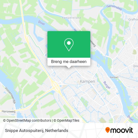 Snippe Autospuiterij kaart