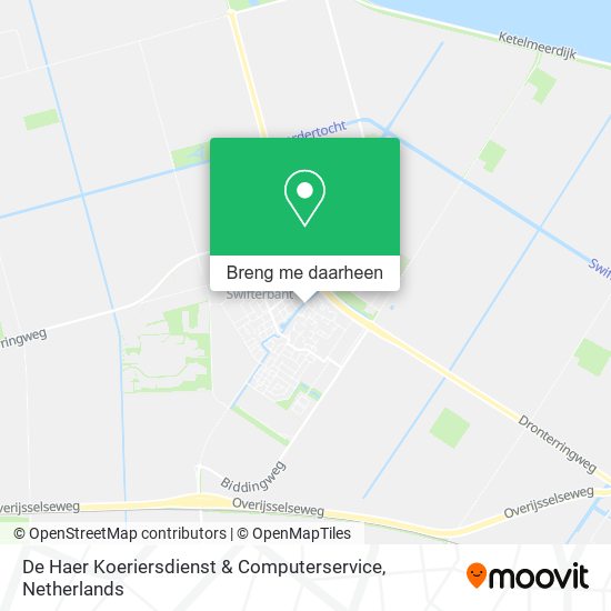 De Haer Koeriersdienst & Computerservice kaart