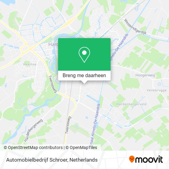 Automobielbedrijf Schroer kaart