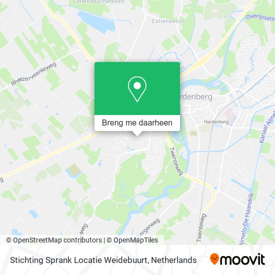 Stichting Sprank Locatie Weidebuurt kaart
