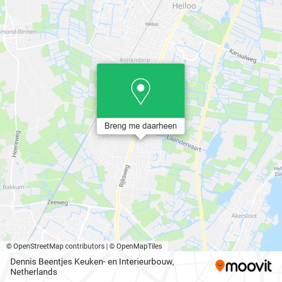 Dennis Beentjes Keuken- en Interieurbouw kaart