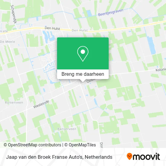 Jaap van den Broek Franse Auto's kaart