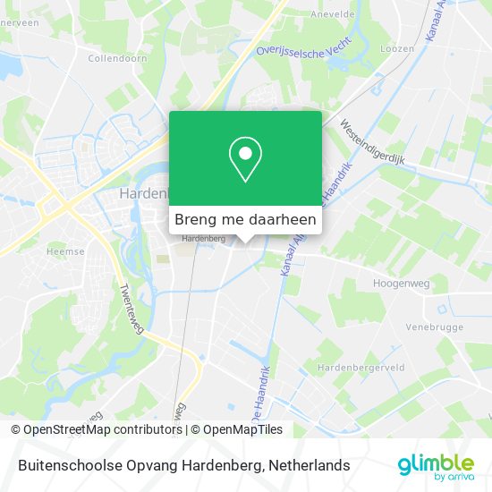 Buitenschoolse Opvang Hardenberg kaart